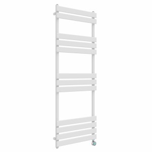 Juva 1600 x 600 mm White Flat Panel Thermostatic Touch Control Wifi Electric Heated Towel Rail