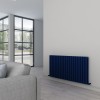 Carisa Tallis Mirror 600 x 1190mm Navy Blue Designer Aluminium Radiator