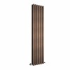 Lulea 1800 x 410mm Black Copper Double Vertical Flat Panel Designer Radiator