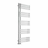 Koli 1600 x 600mm Chrome Flat Designer Bathroom Heated Towel Rail Radiator