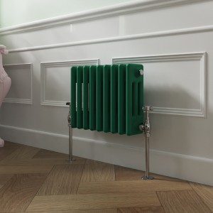 Bern 300 x 425mm Moss Green Triple Horizontal Column Radiator