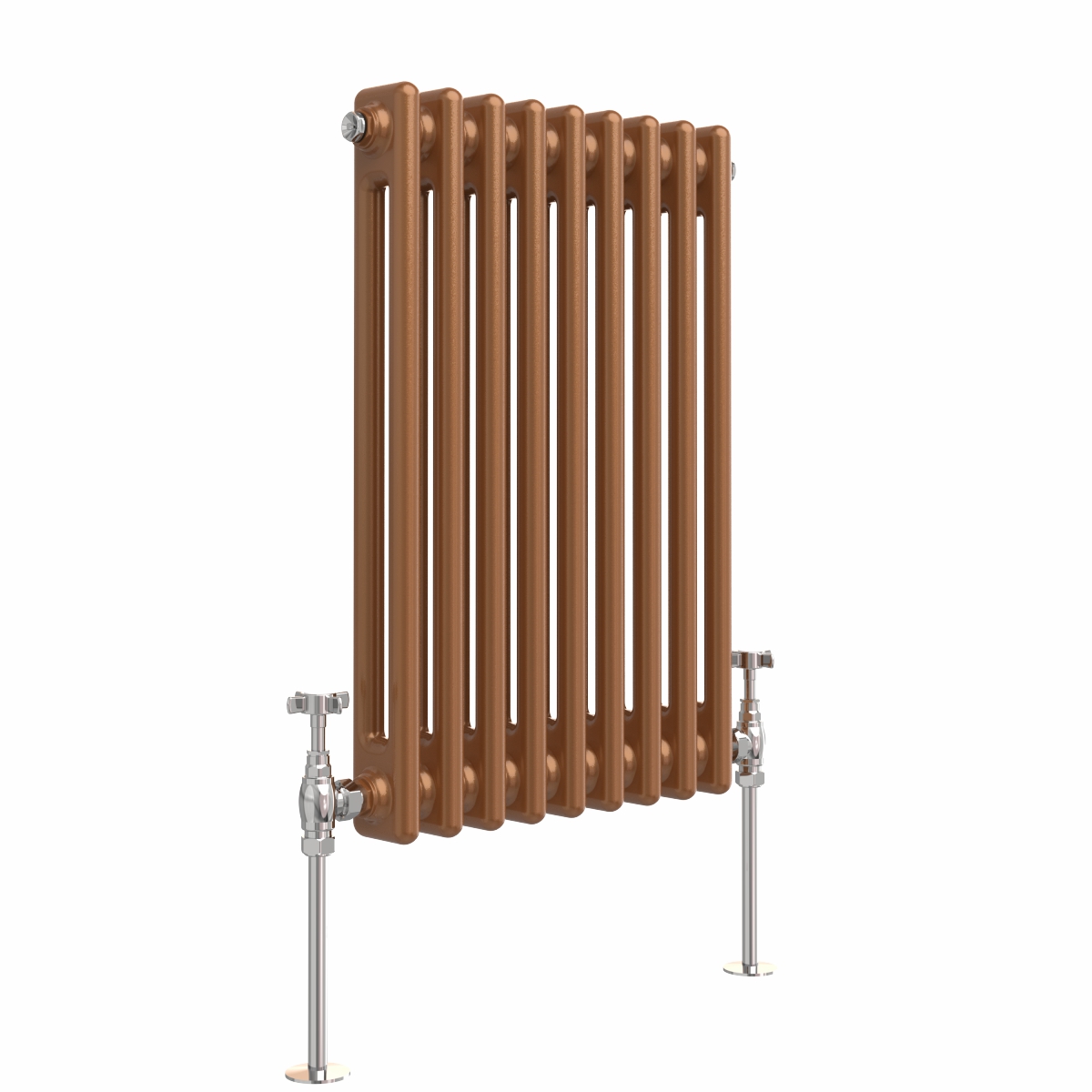 Bern 600 x 425mm Metallic Bronze Double Horizontal Column Radiator