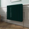 Bern 600 x 830mm Blue Green Triple Horizontal Column Radiator