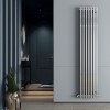 Carisa Zara 1800 x 360mm Chrome Plated Designer Steel Radiator