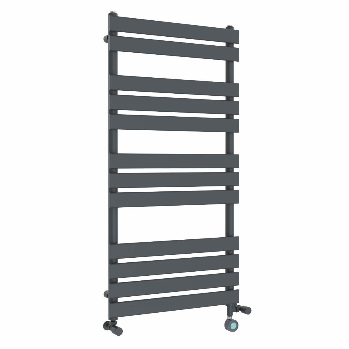 Juva 1200 x 600mm Dual Fuel Sand Grey Thermostatic Touch Control Wifi Electric Heated Towel Rail