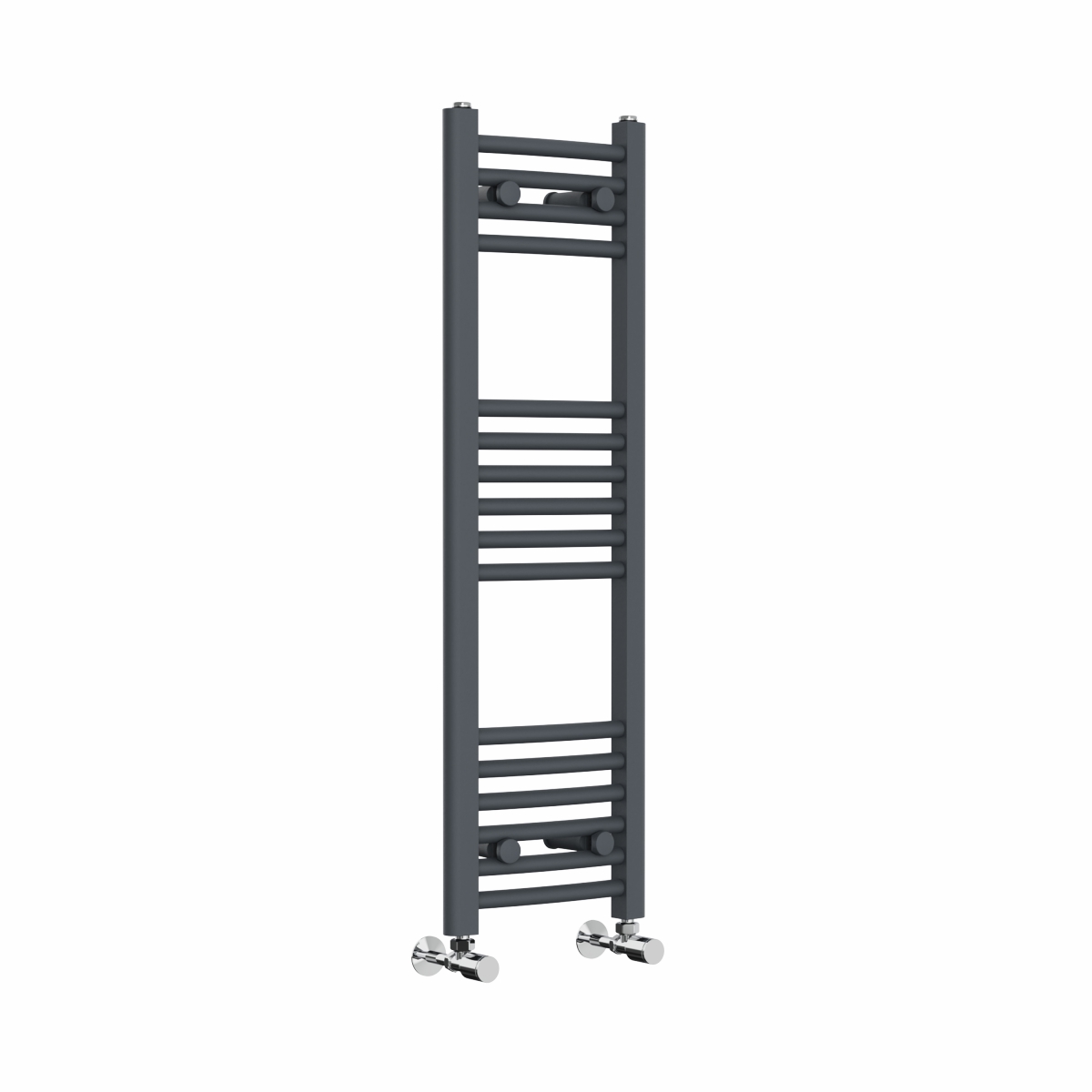 Fjord 1000 x 300mm Curved Anthracite Heated Towel Rail