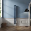 Bern 1800 x 200mm Sapphire Blue Double Column Vertical Traditional Radiator