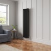 Bern 1800 x 470mm Black Triple Column Vertical Traditional Radiator