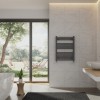 Bergen 800 x 600mm Straight Anthracite Heated Towel Rail