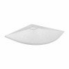 Terra - 800x800mm Slate Effect Quadrant Shower Tray White
