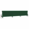 Classic  450 x 2142mm Farrow & Ball Duck Green Triple Column Cast Iron Radiator - 34 Sections
