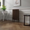 Bern 600 x 425mm Black Copper Four Column Horizontal Traditional Radiator