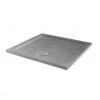 800 x 800 mm ABS Stone Low Profile Grey Sparkle  Square Shower Tray