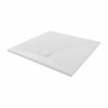 Terra - 900x900mm Slate Effect Square Shower Tray White