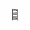 Bergen 800 x 500mm Straight Anthracite Thermostatic Touch Control Electric Heated Towel Rail
