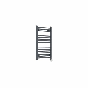 Bergen 800 x 500mm Straight Anthracite Thermostatic Touch Control Electric Heated Towel Rail