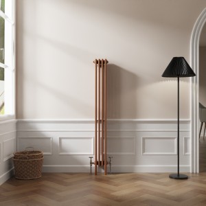 Bern 1500 x 200mm Traditional Metallic Bronze Vertical Four Column Radiator