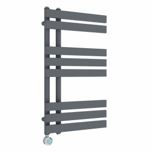 Koli 800 x 450mm Anthracite Thermostatic Touch Control Electric Towel Rail