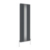 Karlstad 1800 x 553mm Designer Vertical Radiator with Mirror Double Panel - Anthracite