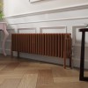 Bern 300 x 1190mm Traditional Metallic Bronze Horizontal Four Column Radiator