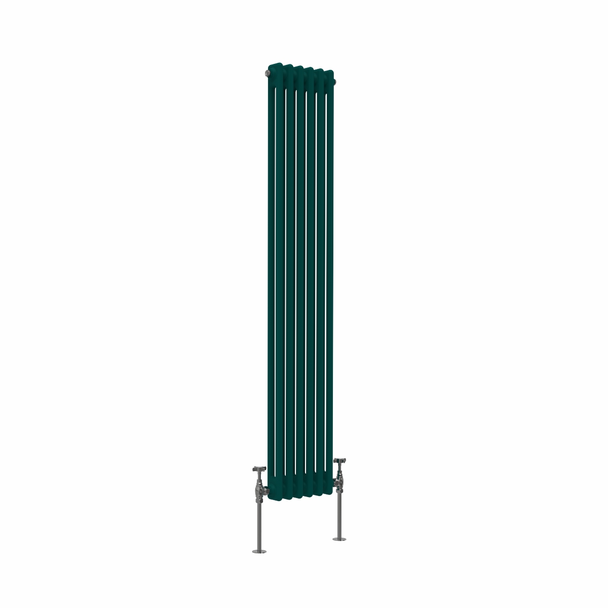 Bern 1500 x 290mm Blue Green Double Vertical Column Radiator