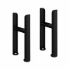 Traditional Radiator 3 Column Black Floor Mounting Legs 2PC/Set