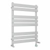 Juva 800 x 600mm Dual Fuel Chrome Flat Panel Thermostatic Touch Control Electric Heated Towel Rail