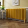 Bern 600 x 1460mm Zinc Yellow Four Column Horizontal Traditional Radiator