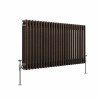 Bern 600 x 1190mm Black Copper Triple Horizontal Column Radiator