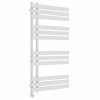 Koli 1200 x 600mm White Thermostatic Touch Control Electric Heated Towel Rail