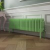 Bern 300 x 1190mm Traditional Pastel Green Horizontal Four Column Radiator