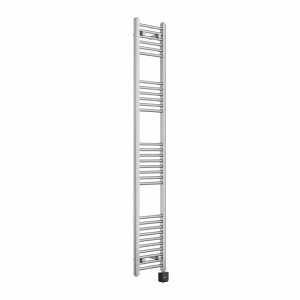 Bergen 1800 x 300mm Straight Chrome Thermostatic Wifi Control Electric Heated Towel Rail
