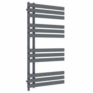 Koli 1200 x 600mm Anthracite Simple Electric Heated Towel Rail