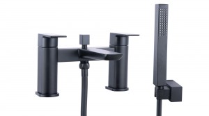 Coe Modern Bath Shower Mixer Tap with Hand Shower Matt Black
