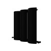 Carisa Nixie 600 x 625mm Black Designer Aluminium Radiator