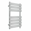Juva 650 x 400mm Chrome Flat Panel Simple Electric Heated Towel Rail