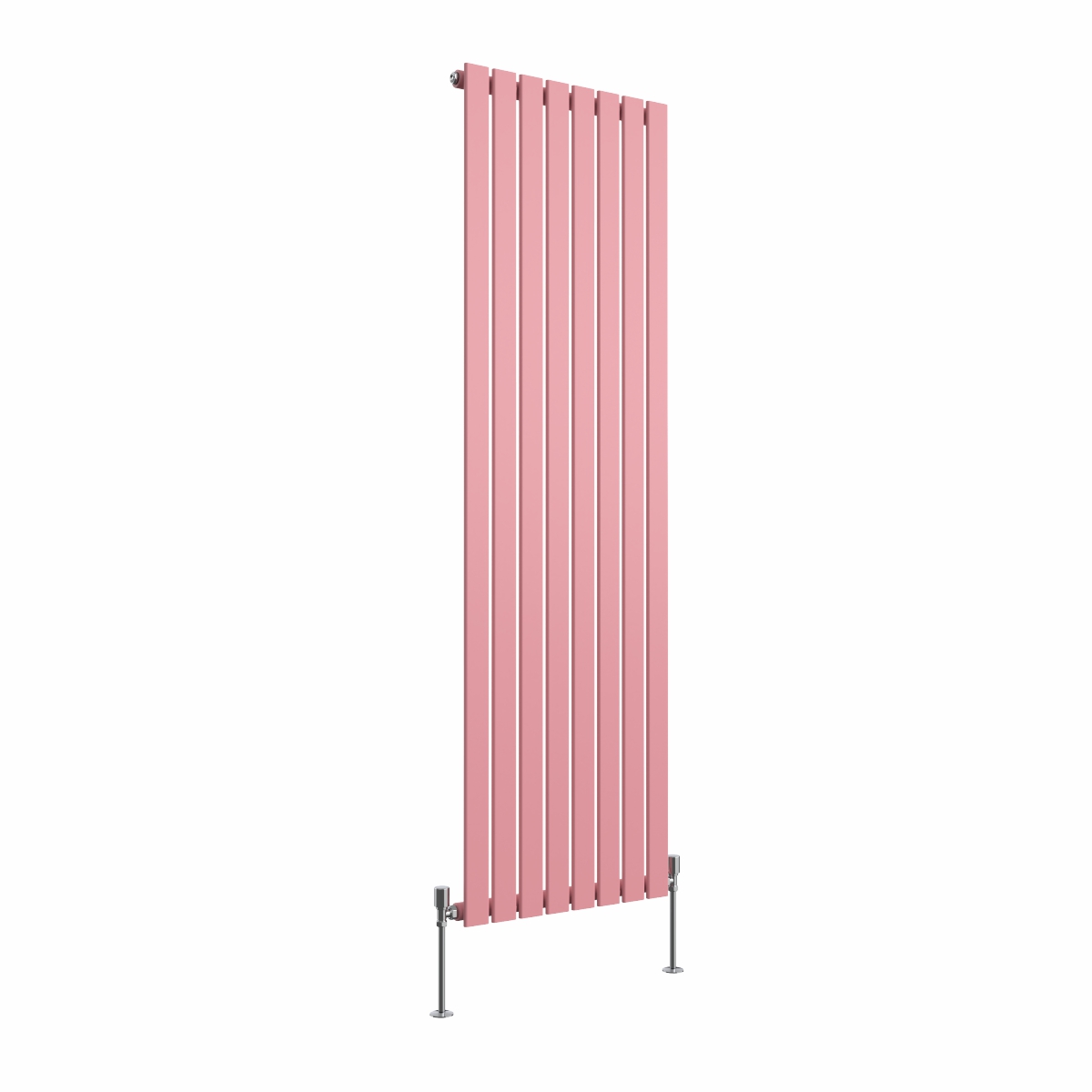 Karlstad 1800 x 546mm Rose Pink Single Vertical Flat Panel Designer Radiator
