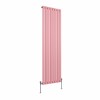 Karlstad 1800 x 546mm Rose Pink Single Vertical Flat Panel Designer Radiator