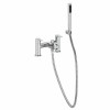 Tiber Modern Bath Shower Mixer Tap with Hand Shower - Chrome