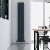 Carisa Monza Double 1800 x 280mm Anthracite Designer Aluminium Radiator