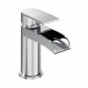 Suva Modern Waterfall Mono Basin Mixer Tap - Chrome