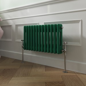 Bern 300 x 605mm Moss Green Double Horizontal Column Radiator
