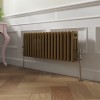 Bern 300 x 830mm Metallic Gold Triple Horizontal Column Radiator