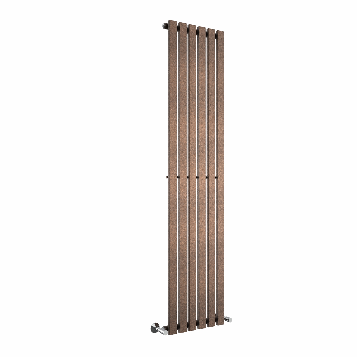 Lulea 1800 x 410mm Black Copper Single Vertical Flat Panel Designer Radiator