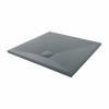 Terra - 800x800mm Slate Effect Square Shower Tray Anthracite