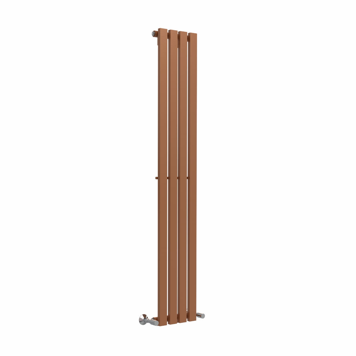 Lulea 1600 x 270mm Metallic Bronze Single Flat Panel Vertical Designer Radiator