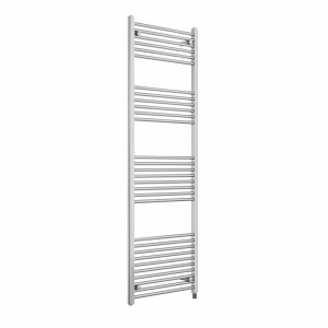 Bergen 1800 x 600mm Straight Chrome Prefilled Electric Heated Towel Rail