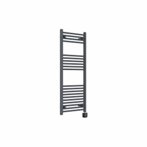 Bergen 1200 x 500mm Straight Anthracite Thermostatic Wifi Control Electric Heated Towel Rail