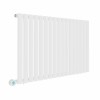 Norden 600 x 1004mm White Horizontal Oval Tube Wifi Electric Radiator - 800W