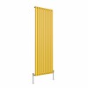 Norden 1800 x 591mm Zinc Yellow Single Vertical Oval Column Designer Radiator